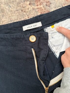 Men's Navy Linen Blend Chinos